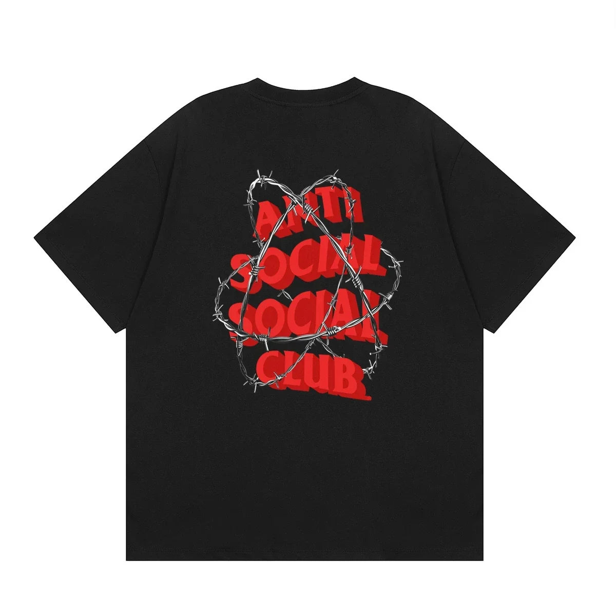 Anti Social Social Club Barbed Wire Logo T-Shirt - Black