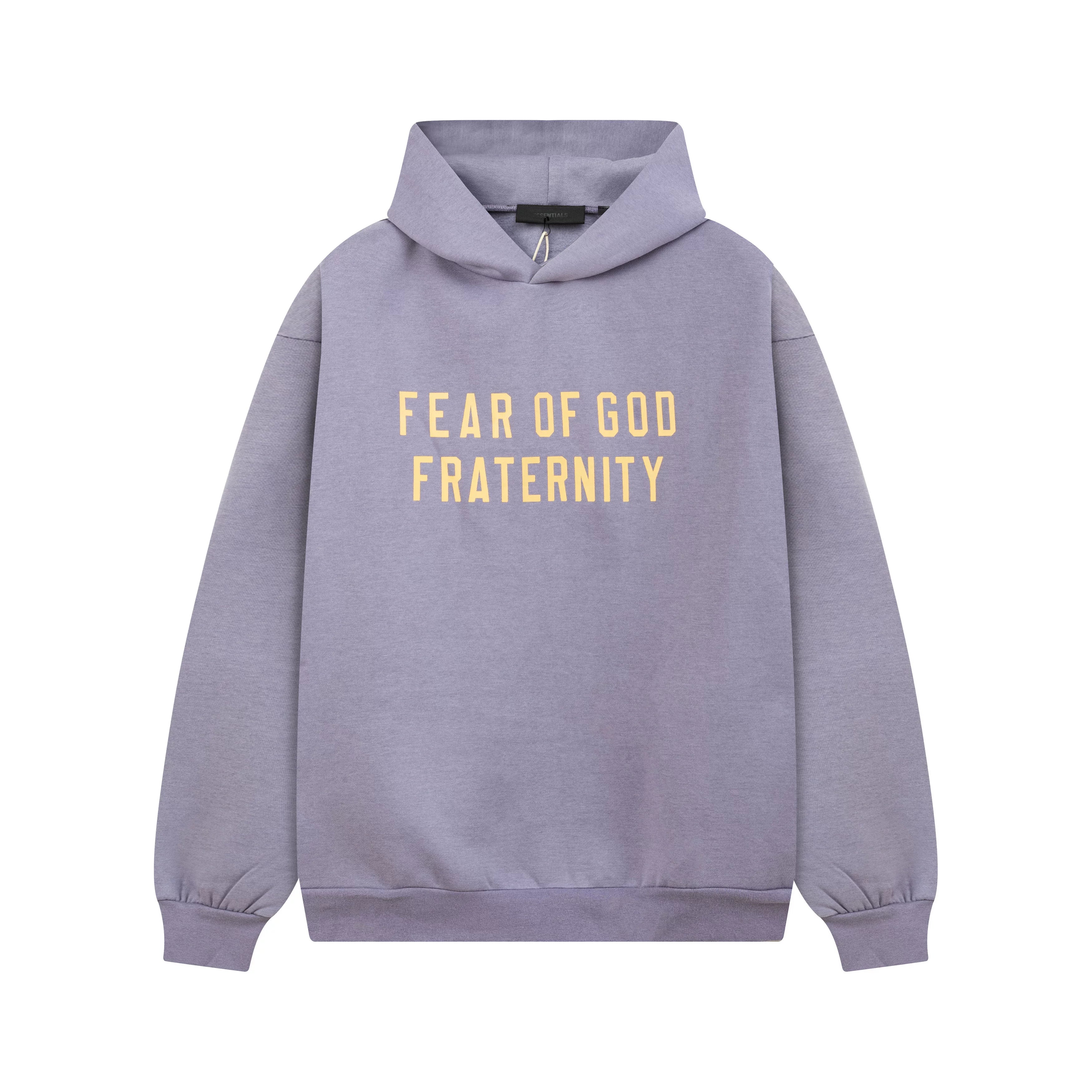 Fog autumn/winter hoodie, sweatpants, long pants with fleece hoodie, versatile letter essentials, loose and trendy ins top (16)