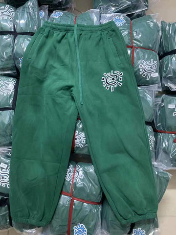 ADWYSD Graphic Print Sweatpants - Green