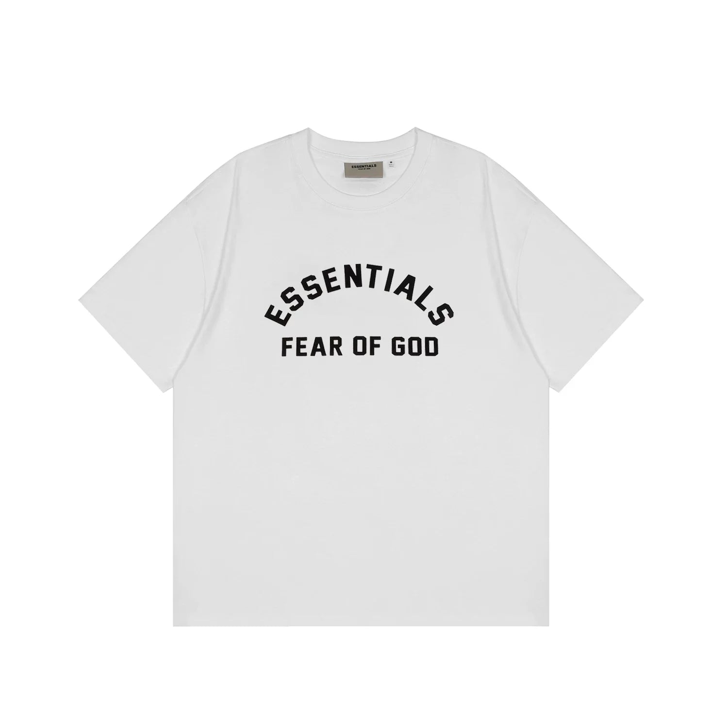 FOG double-line ESSENTIALS short-sleeved T-shirt men European and American couples trendy brand round neck loose cleanfit half-sleeved women (28)