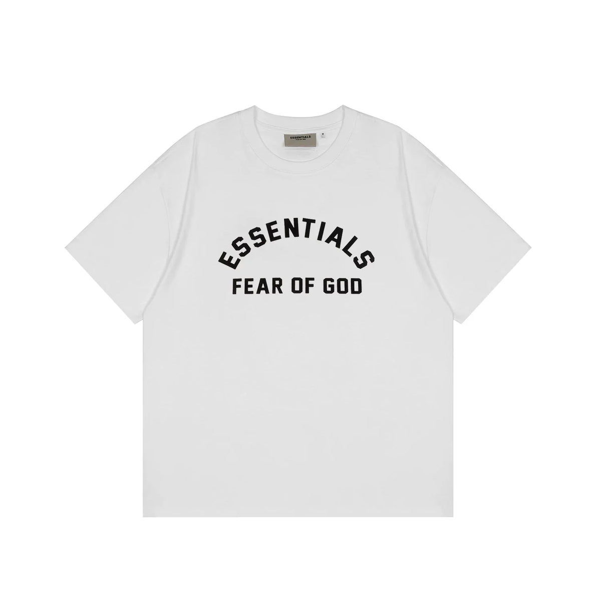 FOG double-line ESSENTIALS short-sleeved T-shirt men European and American couples trendy brand round neck loose cleanfit half-sleeved women (28)
