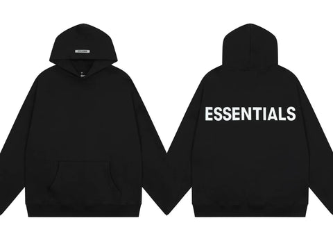 FOG double line heavyweight high street trendy brand hooded sweatshirt with plush loose sweatshirt jacket suitable for men and women, youthful and popular style (20)