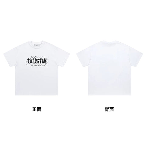 Trapstar short-sleeved T-shirt summer 2025 new letter print men and women casual loose round neck European and American trendy ins (33)