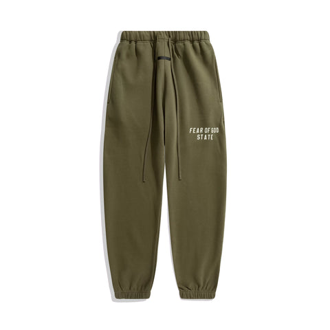 Fog autumn/winter hoodie, sweatpants, long pants with fleece hoodie, versatile letter essentials, loose and trendy ins top (21)