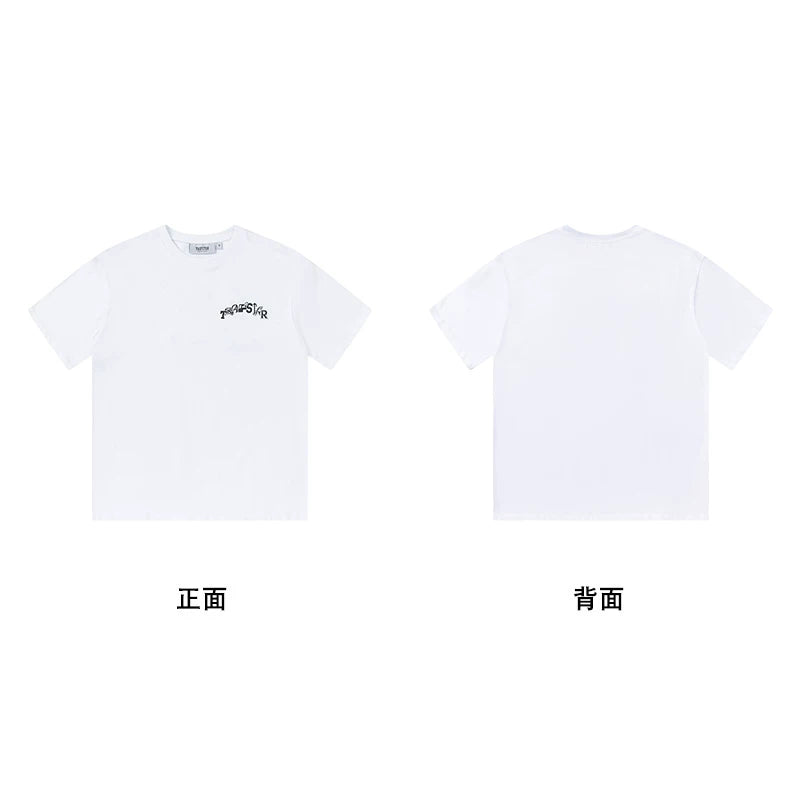 Trapstar short-sleeved T-shirt summer 2025 new letter print men and women casual loose round neck European and American trendy ins (10)