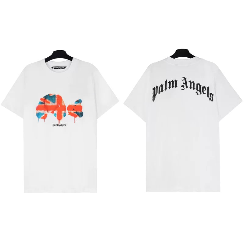 Palm Angels Union Jack Bear Graphic T-Shirt - White