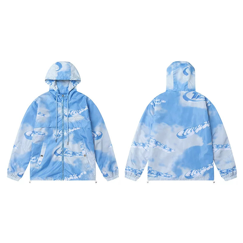 Cross border foreign trade autumn and winter Trapstar letter embroidery eagle zipper windbreaker hooded windbreaker men's and women's jacket jacket (8)