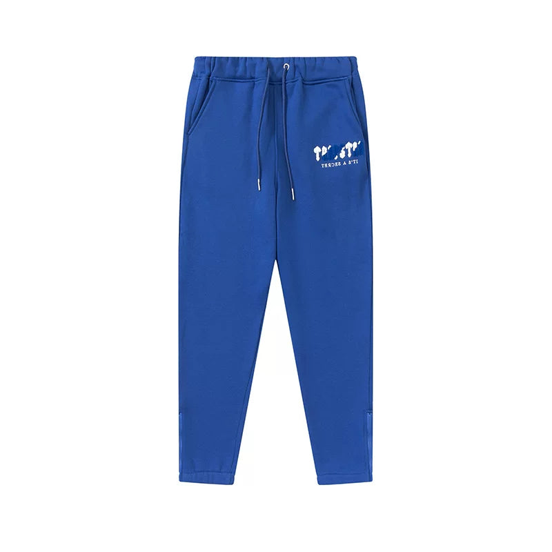 Trapstar niche trendy brand sweatshirt trousers sports leisure suit men and women couple autumn and winter plus velvet letter embroidery (41)