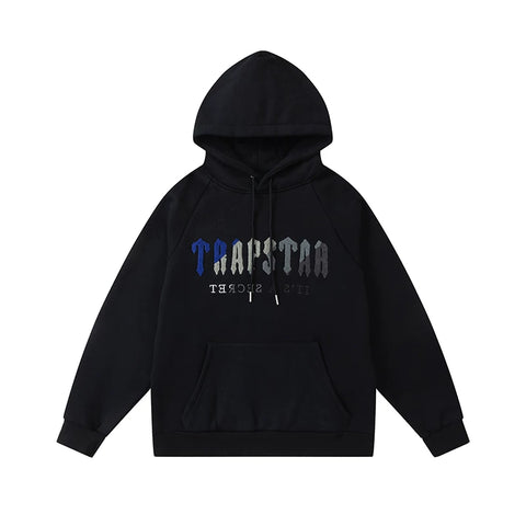 Trapstar niche trendy brand sweatshirt trousers sports leisure suit men and women couple autumn and winter plus velvet letter embroidery (14)