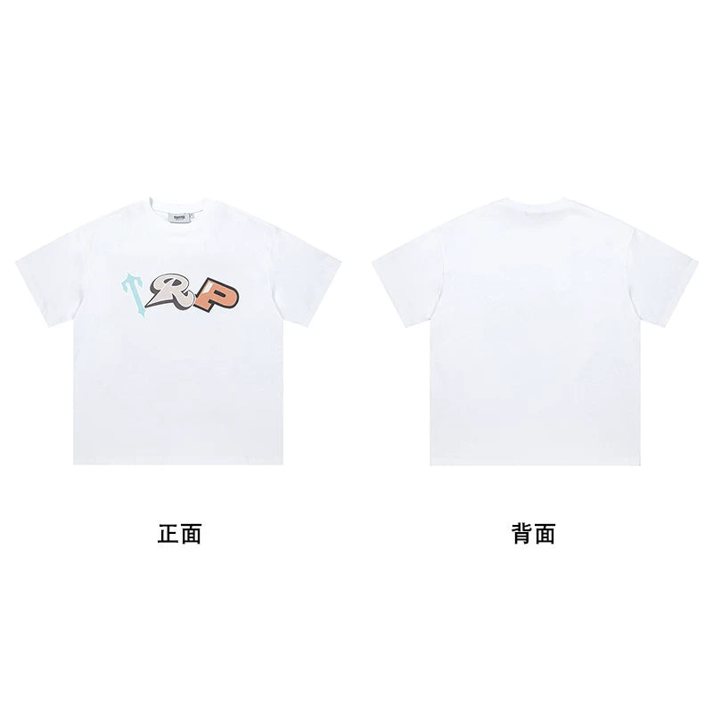 Trapstar short-sleeved T-shirt summer 2025 new letter print men and women casual loose round neck European and American trendy ins (35)