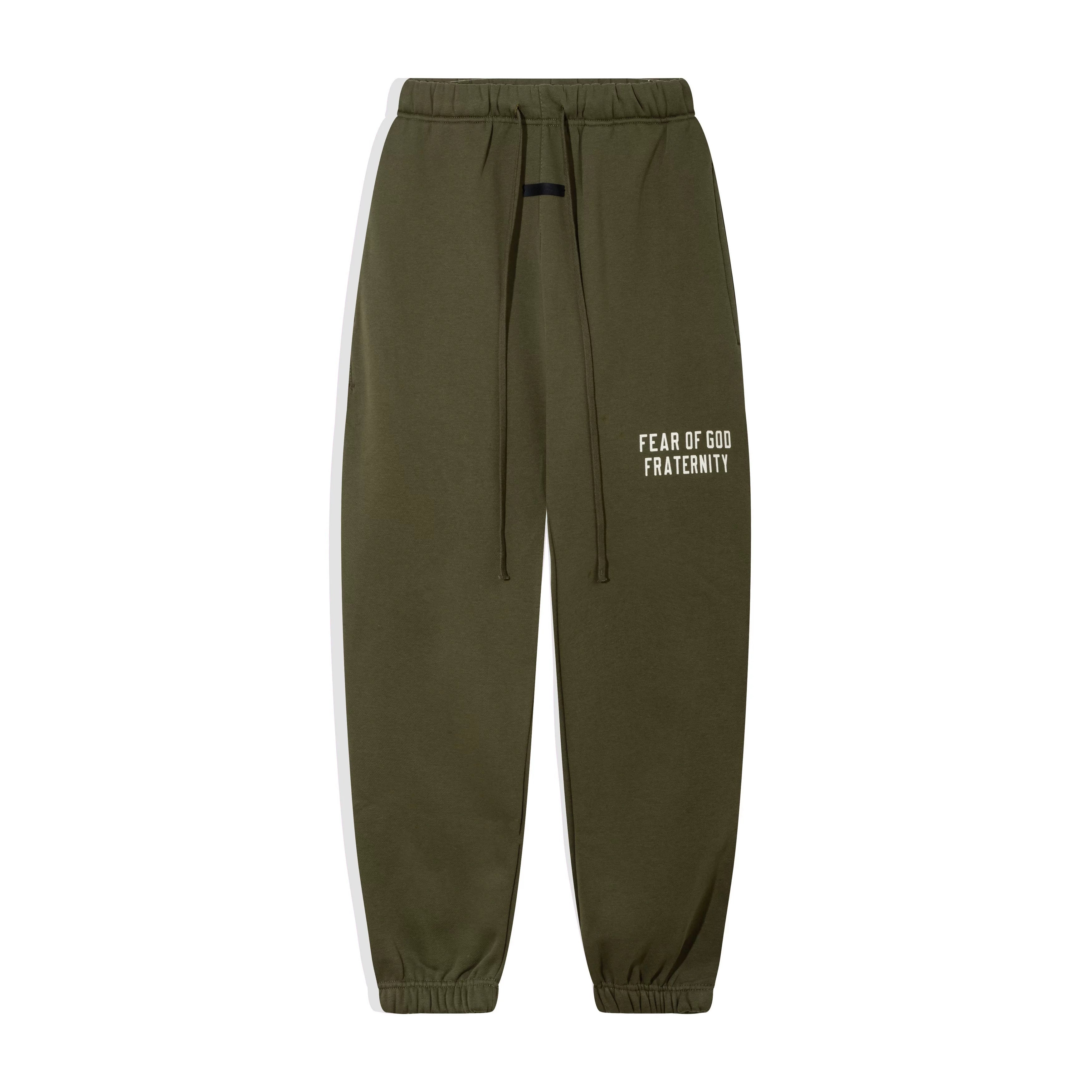Fog autumn/winter hoodie, sweatpants, long pants with fleece hoodie, versatile letter essentials, loose and trendy ins top (13)