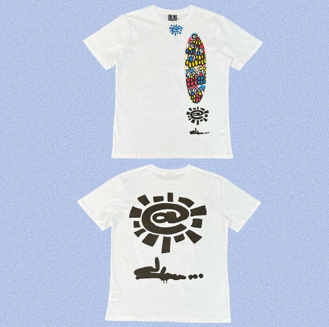 ADWYSD White Surfboard Art Print Tee
