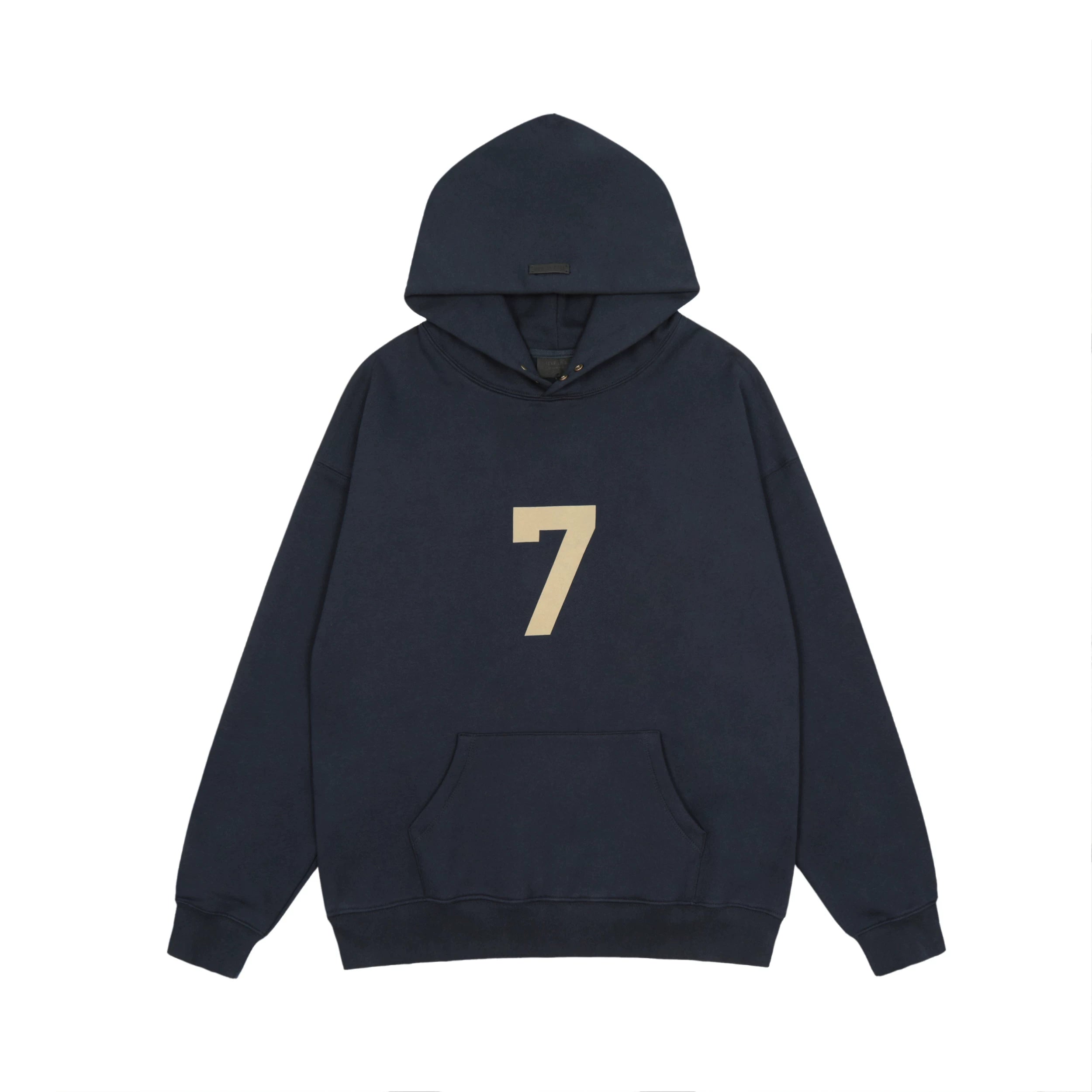 FOG double line heavyweight high street trendy brand hooded sweatshirt with plush loose sweatshirt jacket suitable for men and women, youthful and popular style (10)