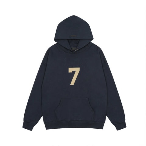 FOG double line heavyweight high street trendy brand hooded sweatshirt with plush loose sweatshirt jacket suitable for men and women, youthful and popular style (10)