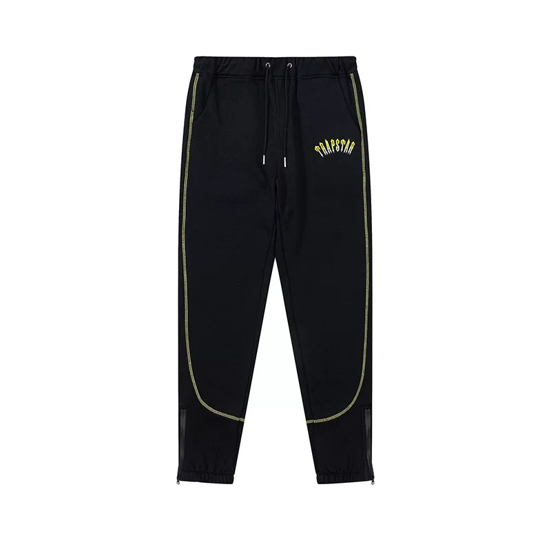 Trapstar niche trendy brand sweatshirt trousers sports leisure suit men and women couple autumn and winter plus velvet letter embroidery (45)