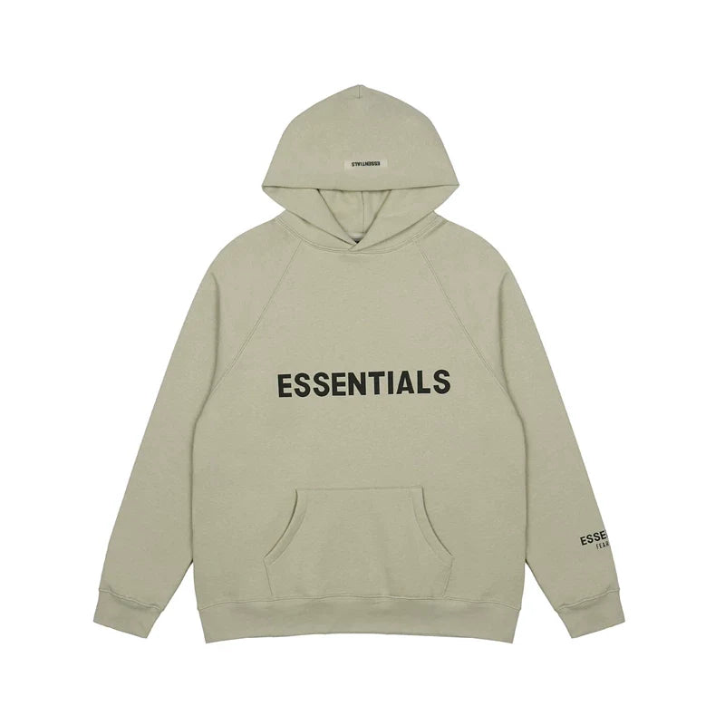 FOG double line heavyweight high street trendy brand hooded sweatshirt with plush loose sweatshirt jacket suitable for men and women, youthful and popular style (18)