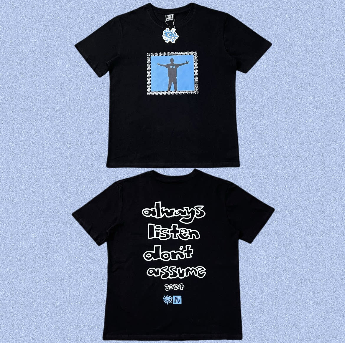 ADWYSD Black Blue Figure Frame Tee