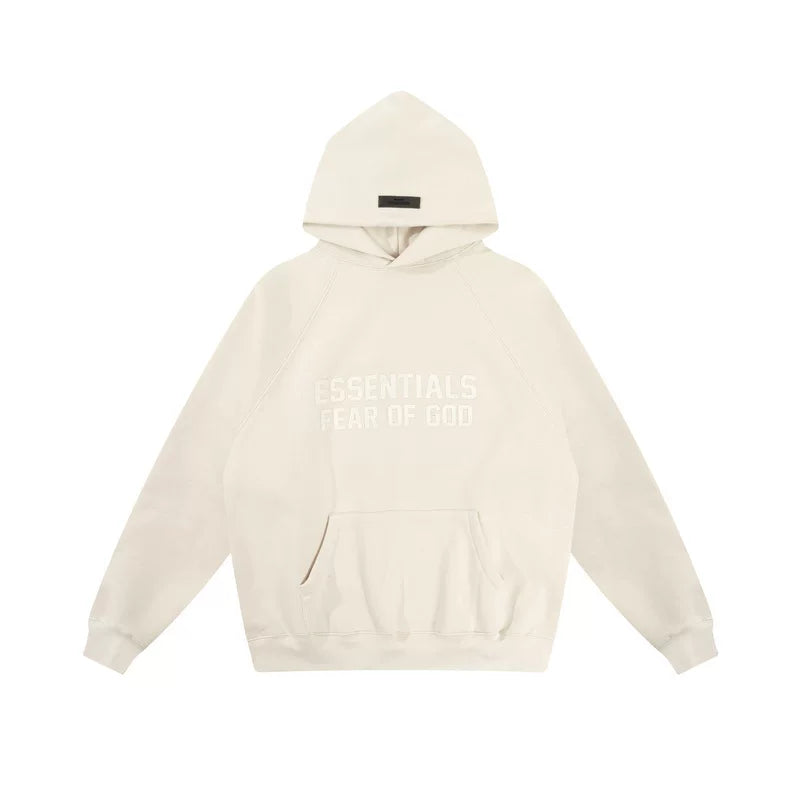 Fog autumn/winter hoodie, sweatpants, long pants with fleece hoodie, versatile letter essentials, loose and trendy ins top (46)