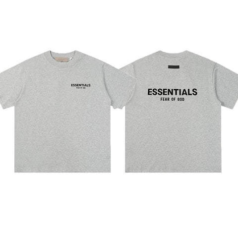 FOG double-line ESSENTIALS short-sleeved T-shirt men European and American couples trendy brand round neck loose cleanfit half-sleeved women (2)