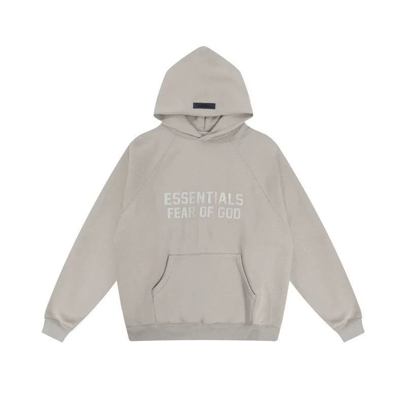 Fog autumn/winter hoodie, sweatpants, long pants with fleece hoodie, versatile letter essentials, loose and trendy ins top (51)