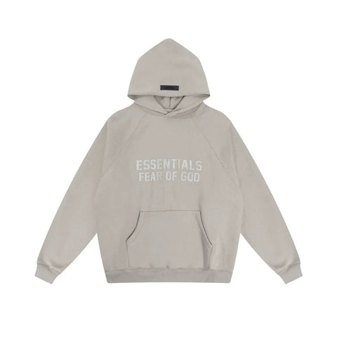 Fog autumn/winter hoodie, sweatpants, long pants with fleece hoodie, versatile letter essentials, loose and trendy ins top (51)