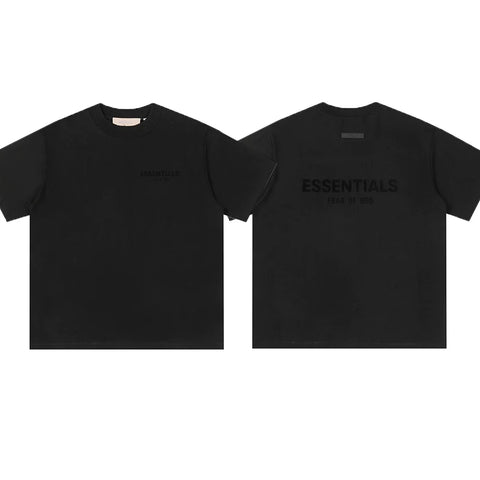 FOG double-line ESSENTIALS short-sleeved T-shirt men European and American couples trendy brand round neck loose cleanfit half-sleeved women (1)