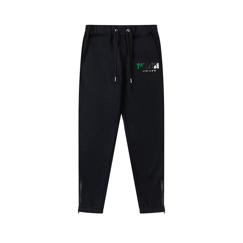 Trapstar niche trendy brand sweatshirt trousers sports leisure suit men and women couple autumn and winter plus velvet letter embroidery (21)