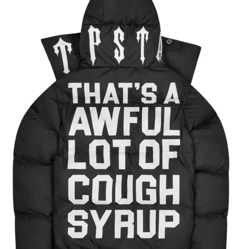Trapstar Cough Syrup Black Puffer Jacket