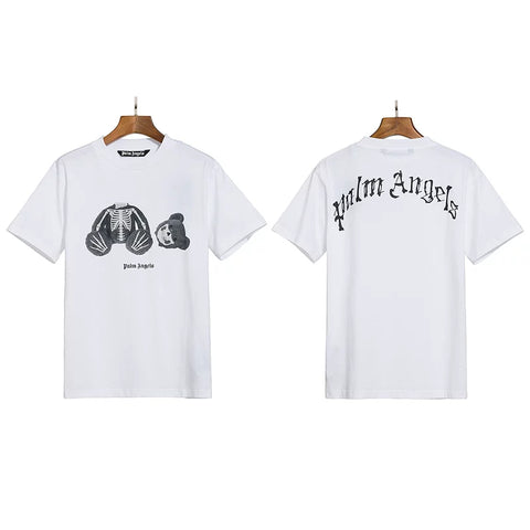 Palm Angels X-Ray Skeleton Bear Graphic T-Shirt - White