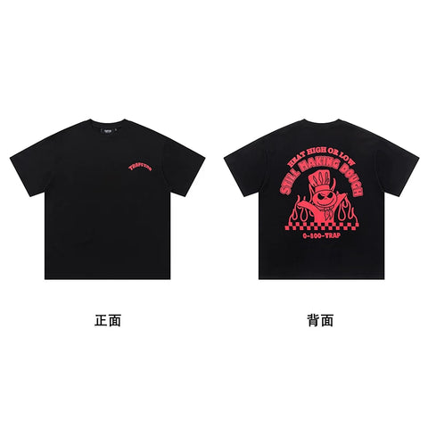 Trapstar short-sleeved T-shirt summer 2025 new letter print men and women casual loose round neck European and American trendy ins (44)