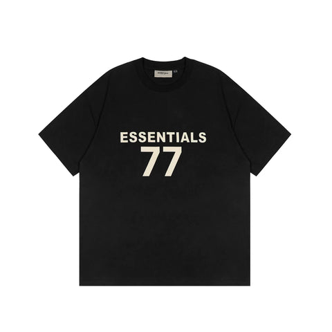 FOG double-line ESSENTIALS short-sleeved T-shirt men European and American couples trendy brand round neck loose cleanfit half-sleeved women (31)