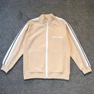 Palm Angels Classic Track Jacket - Khaki/White
