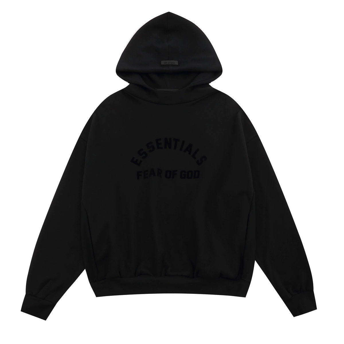 FOG double line heavyweight high street trendy brand hooded sweatshirt with plush loose sweatshirt jacket suitable for men and women, youthful and popular style (26)