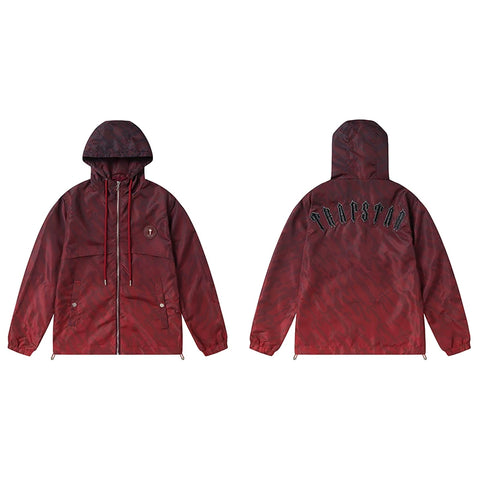 Cross border foreign trade autumn and winter Trapstar letter embroidery eagle zipper windbreaker hooded windbreaker men's and women's jacket jacket (9)