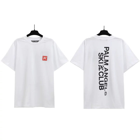 Palm Angels Ski Club Graphic T-Shirt - White/Red