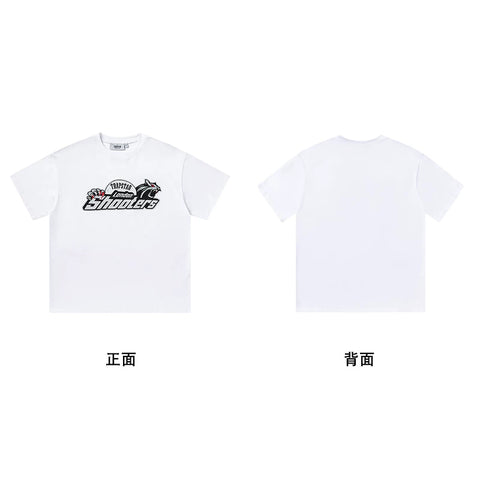 Trapstar short-sleeved T-shirt summer 2025 new letter print men and women casual loose round neck European and American trendy ins (21)