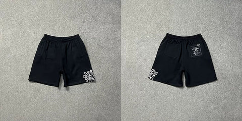 ADWYSD Logo Embroidered Shorts - Black/White