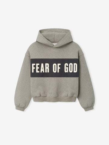 Fear Of God Essentials Kids Cropped Relaxed Panelled Hoodie