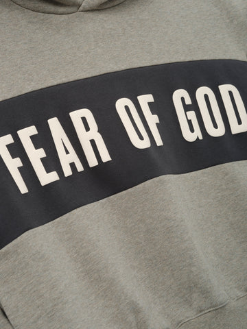Fear Of God Essentials Kids Cropped Relaxed Panelled Hoodie