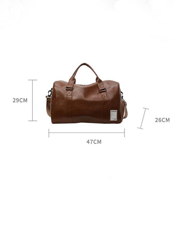 Large Capacity PU Leather Travel Bag