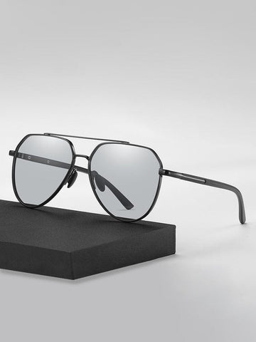 Fashion Round Cross Bar Polarized Sunglasses