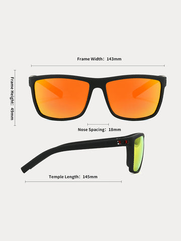 Square Frame Polarized Sunglasses