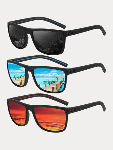 Square Frame Polarized Sunglasses