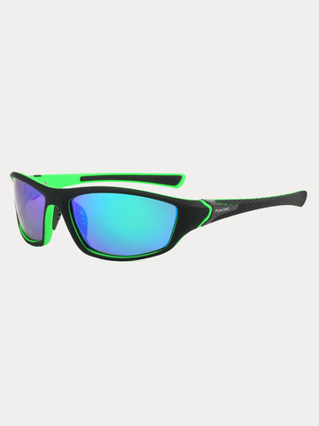 Rectangle Shade Outdoor Cycling Polarized Sunglasses