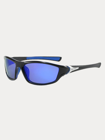 Rectangle Shade Outdoor Cycling Polarized Sunglasses
