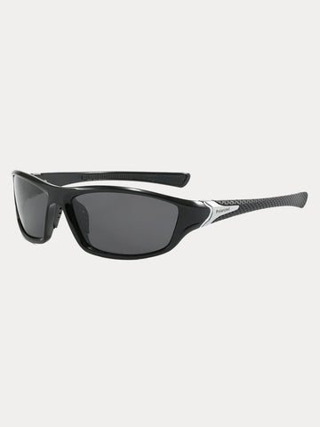 Rectangle Shade Outdoor Cycling Polarized Sunglasses
