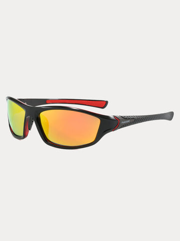 Rectangle Shade Outdoor Cycling Polarized Sunglasses