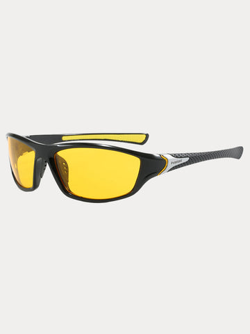 Rectangle Shade Outdoor Cycling Polarized Sunglasses