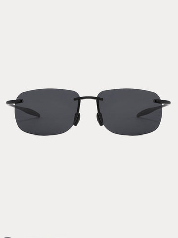 Vintage Rimless Rectangle Sunglasses