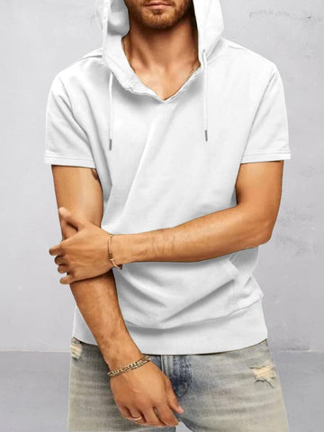 Leisure Simple Hooded Top